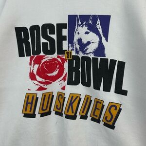 Vintage Washington Huskies Sweatshirt Crewneck 1991 Rose Bowl Lee Sports